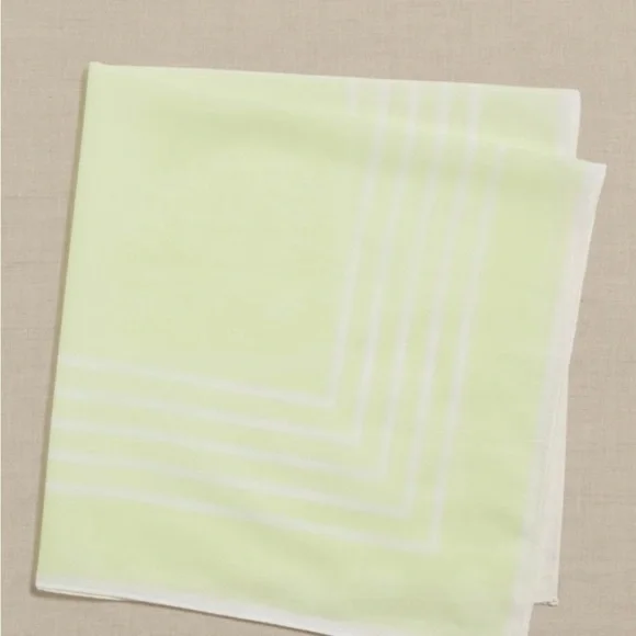 Banana Republic summer stripe cotton bandana 25” square & NWT - Picture 1 of 4